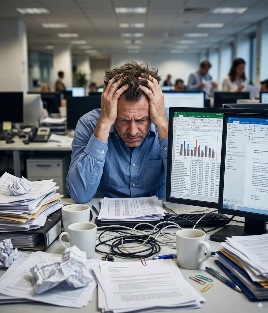 Operación desorganizada sin procesos claros